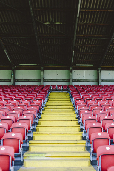 Empty theater seats due to COVID-19